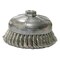 Weiler 6" Single Row Knot Cup Brush.023" Stainless , 5/8"-11 UNC Nut 12476 - alternate 1